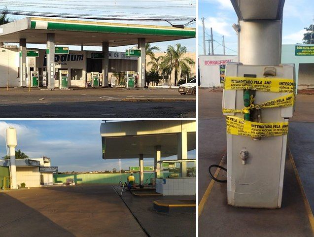 Postos de combustíveis são lacrados durante fiscalização em Fernandópolis