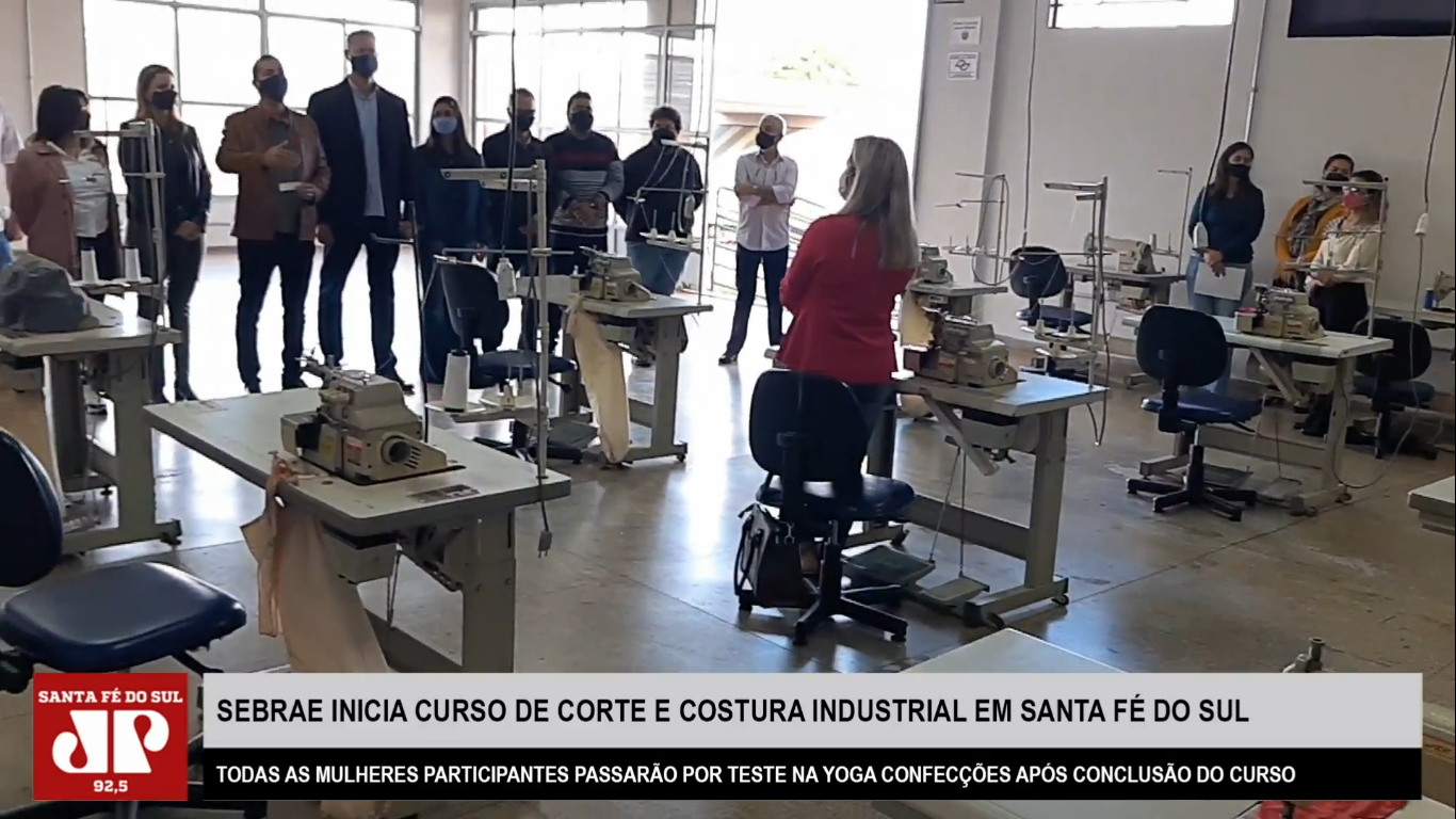 Fundo Social e Sebrae iniciam curso de corte e costura industrial em Santa Fé do Sul