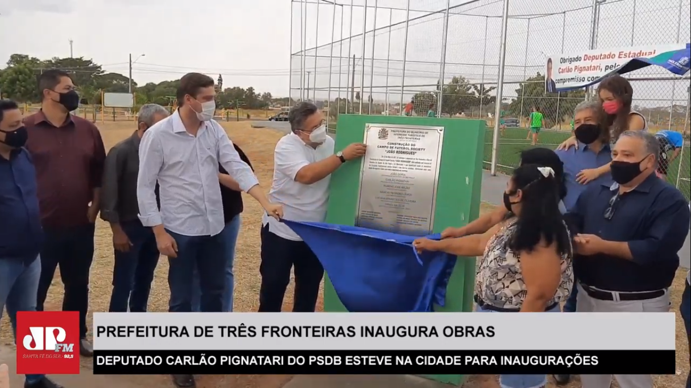 Carlão Pignatari visita Três Fronteiras para inauguração de obras. Velório Municipal e Terminal Rodoviário foram reformados