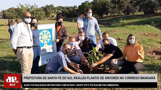 Santa Fé do Sul realiza plantio de árvores em comemoração ao Dia do Meio Ambiente