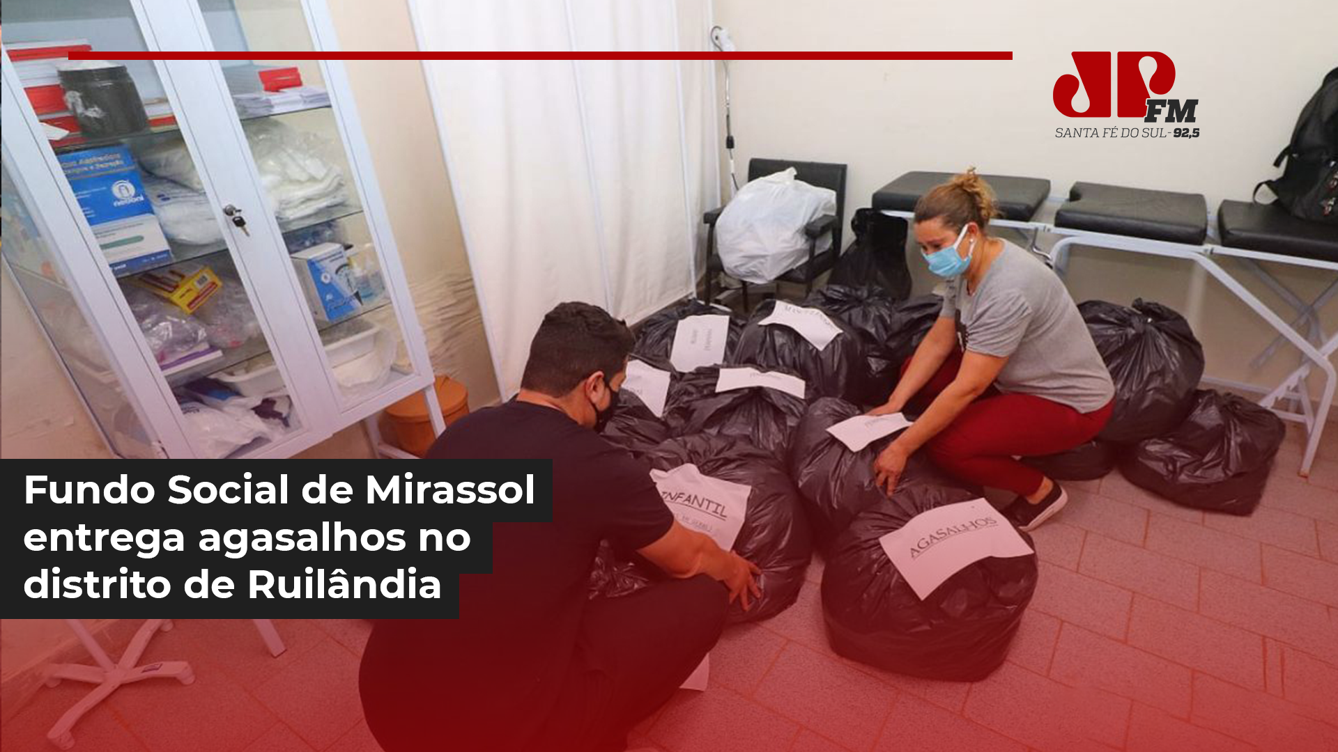 Fundo Social de Mirassol entrega agasalhos no distrito de Ruilândia