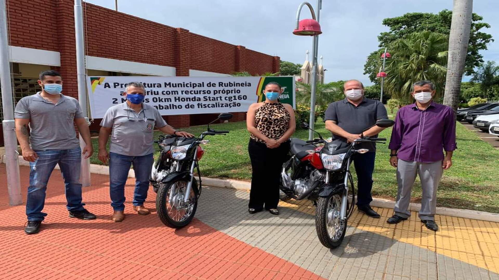 Prefeitura de Rubinéia compra motos para o setor de fiscalização