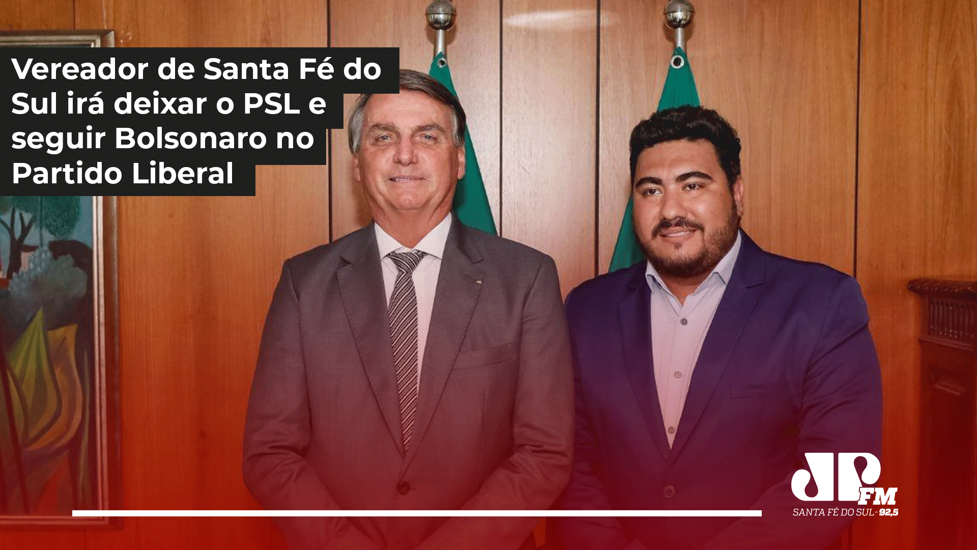 Vereador Murilo Basi afirma que irá deixar o PSL e seguir Bolsonaro no Partido Liberal