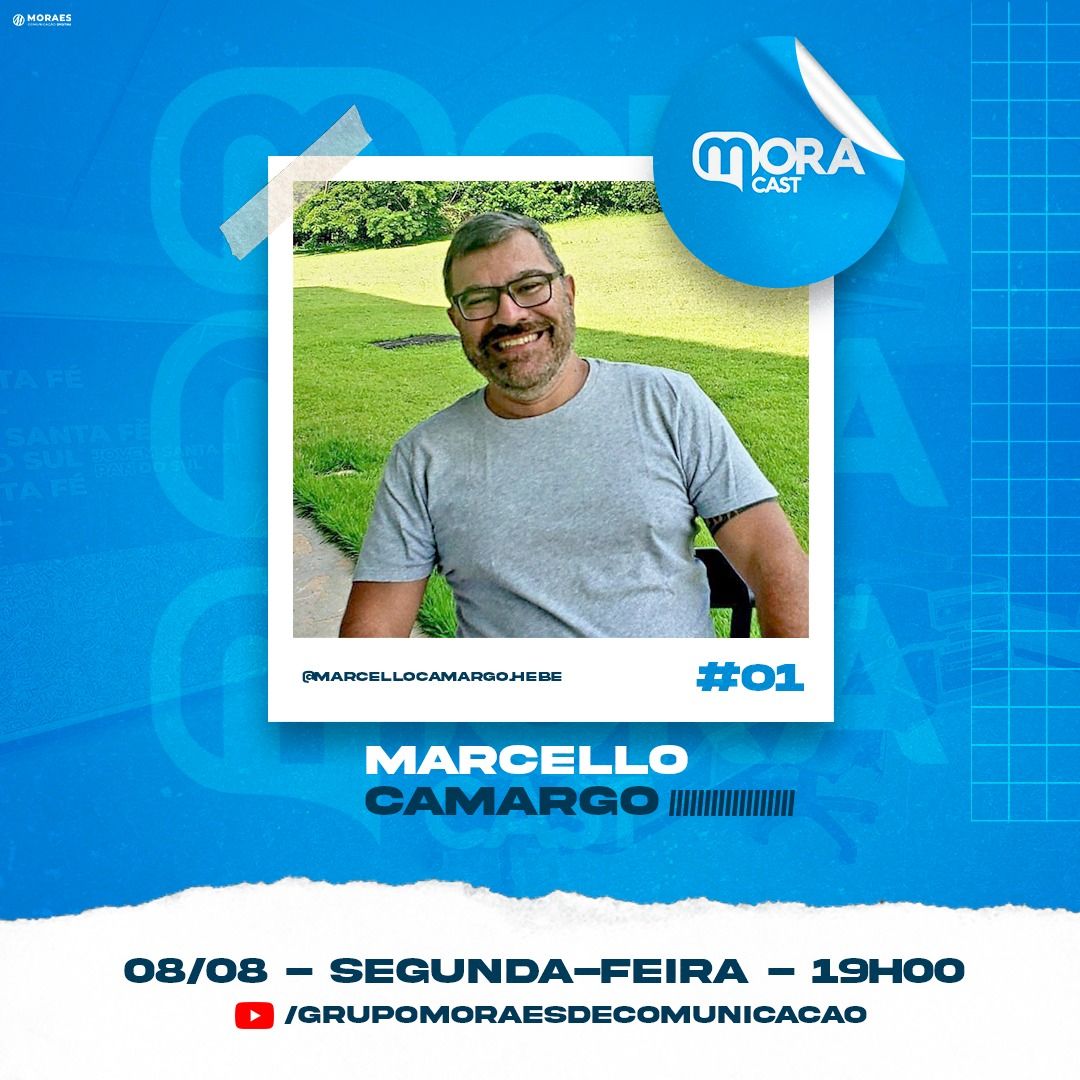 Marcelo Camargo, filho da saudosa Hebe Camargo, é o primeiro convidado do novo Podcast do Grupo Moraes de Comunicação