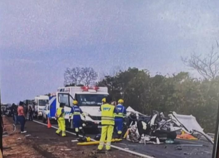 Idosa morre e dois ficam feridos em grave acidente na BR-158, em Aparecida do Taboado