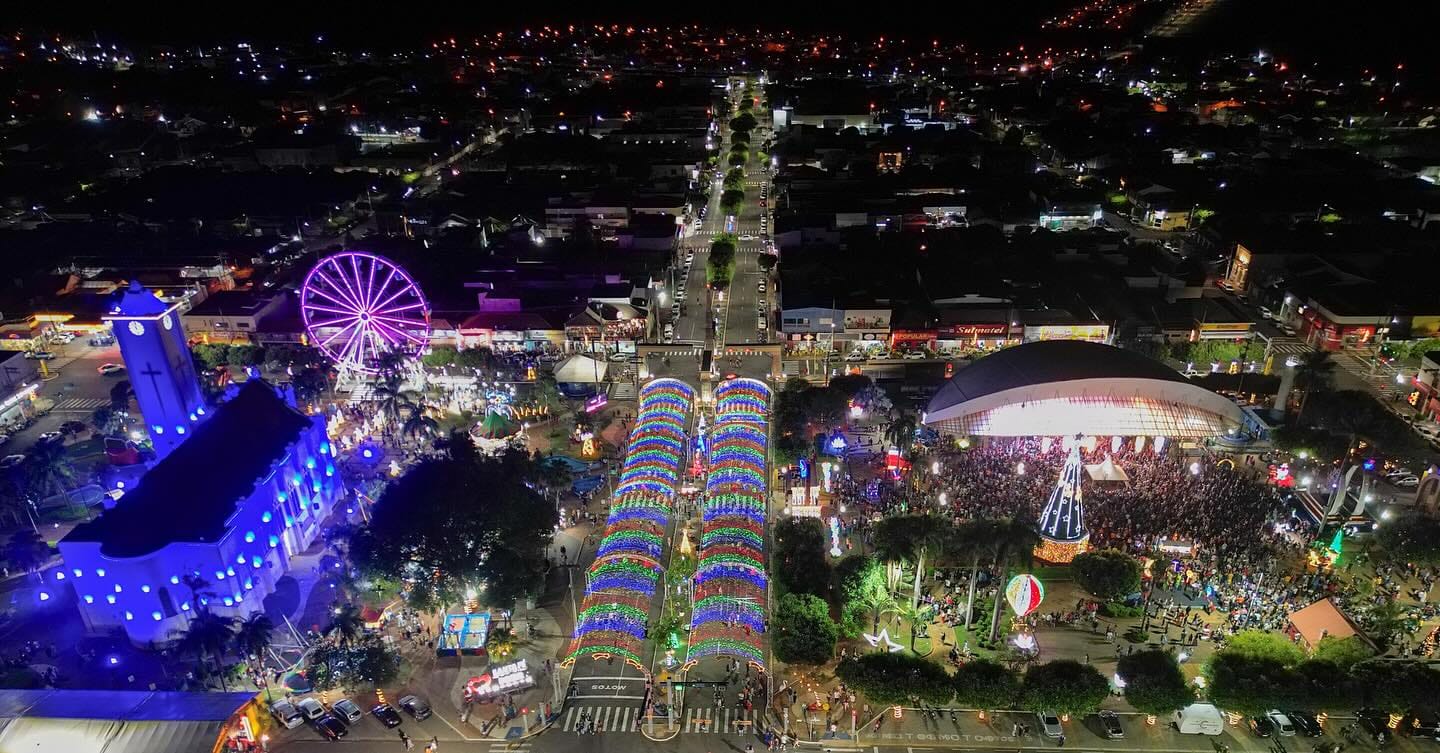 VÍDEO: Santa Fé do Sul brilha com a abertura da 19ª edição do "Sonho de Natal"