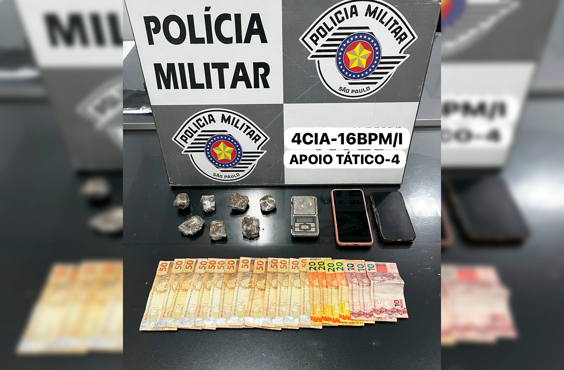 PM flagra casal comprando drogas em residência e prende morador por tráfico em Santa Fé do Sul