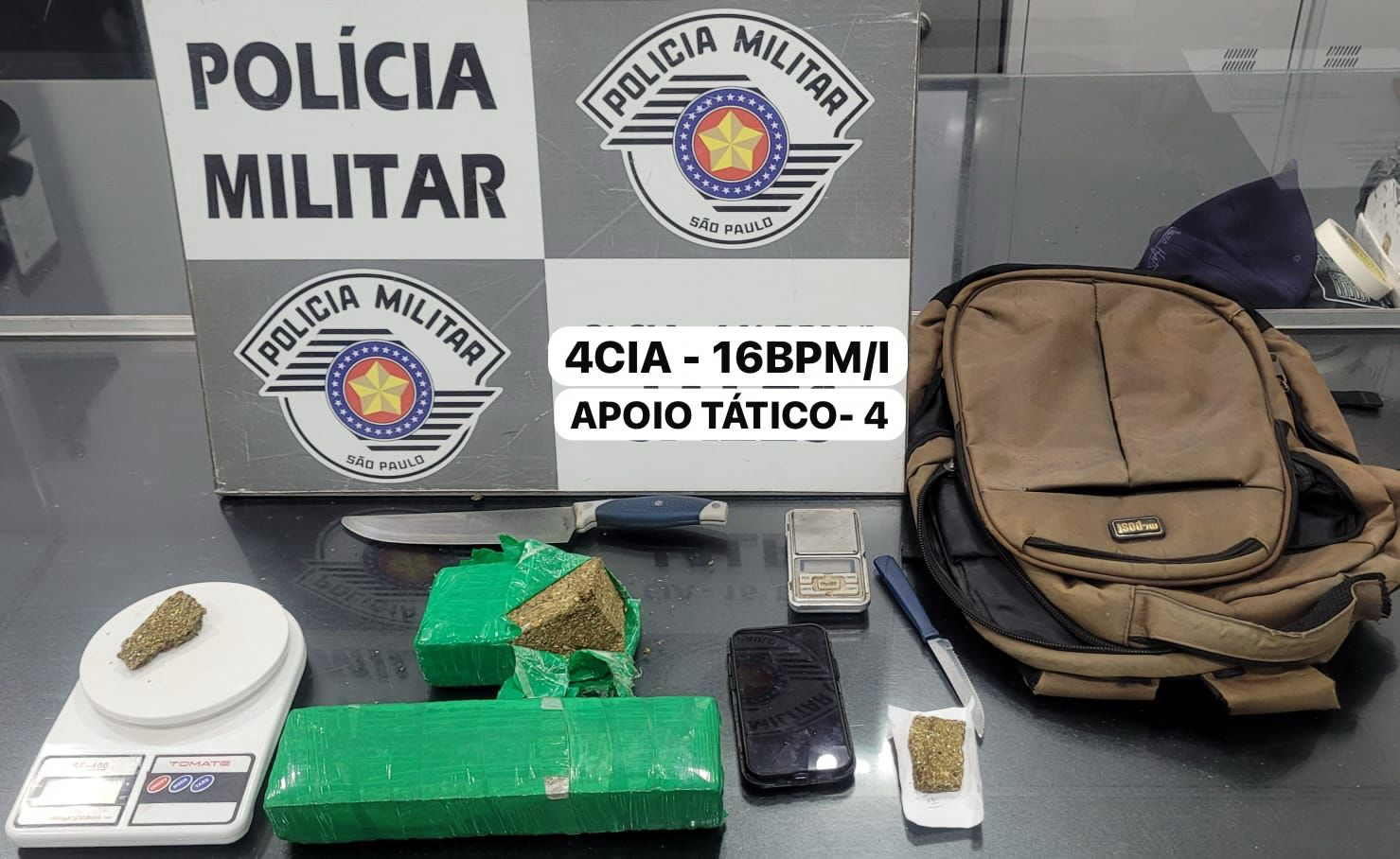 Polícia Militar prende homem por tráfico de drogas em Santa Fé do Sul