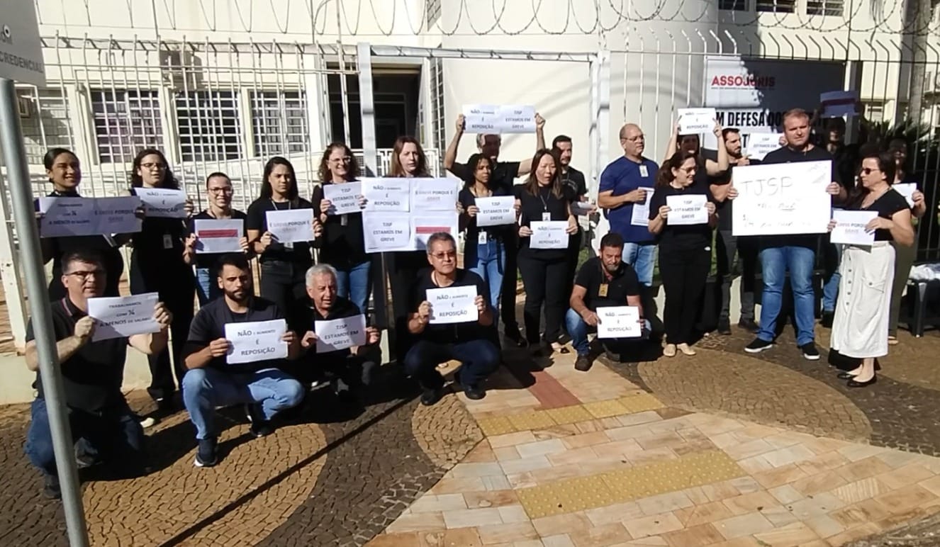 Servidores do Judiciário de Santa Fé do Sul aderem à greve estadual por melhores condições de trabalho