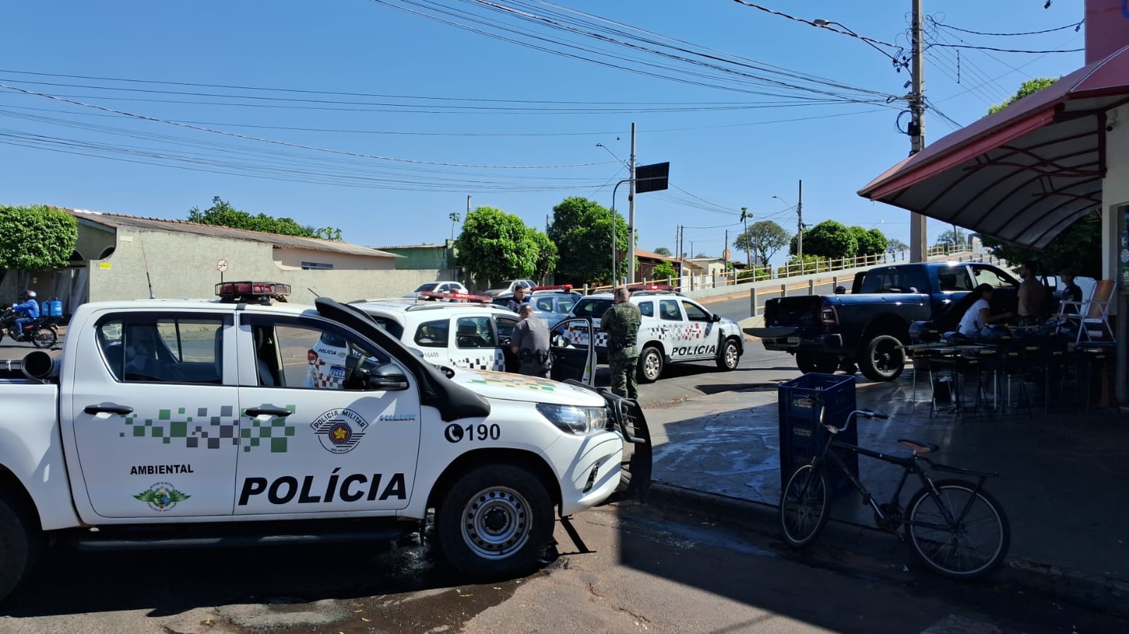 Homem é levado à delegacia após disparos de arma de fogo em área rural de Santa Fé do Sul