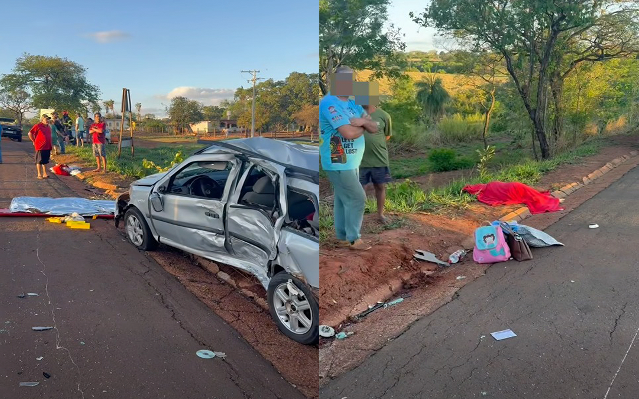 Pai e filha morrem em grave acidente na Rodovia Ettore Bottura, em Santa Fé do Sul