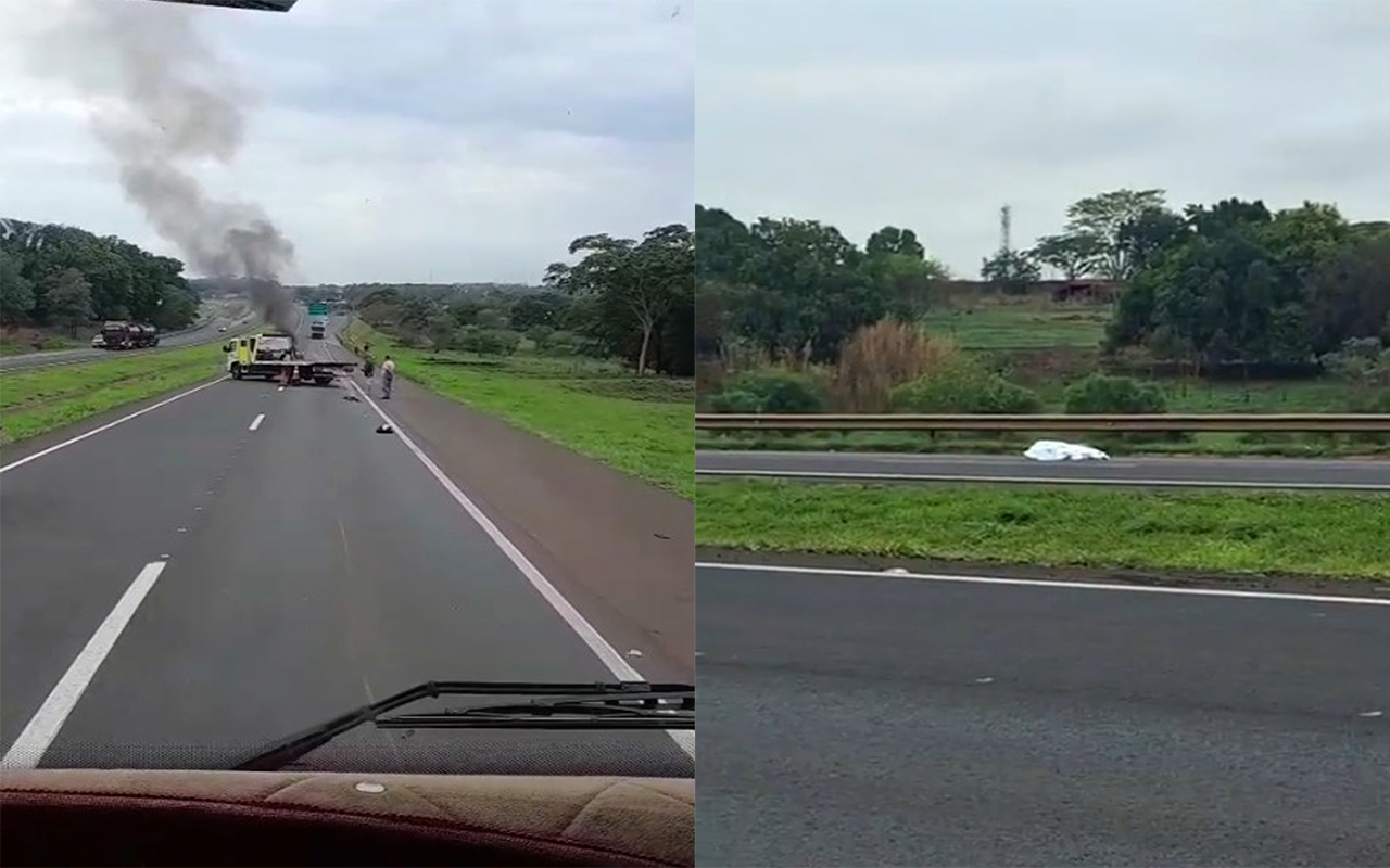 Motociclista morre após colisão com carreta na Rodovia Euclides da Cunha em Estrela d’Oeste