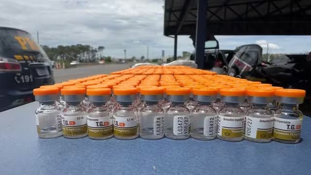 PRF apreende 420 ampolas de tirzepatida avaliadas em R$ 200 mil na BR-153 em Rio Preto