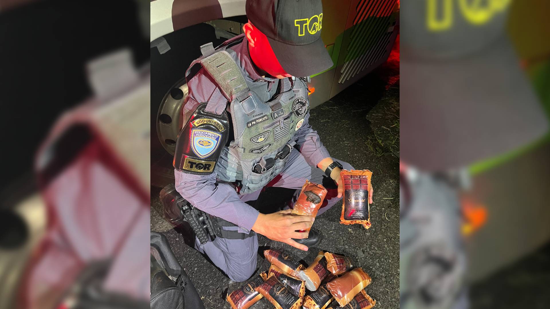 Mulheres são presas com mais 8 kg de haxixe escondidos em embalagens de chocolate