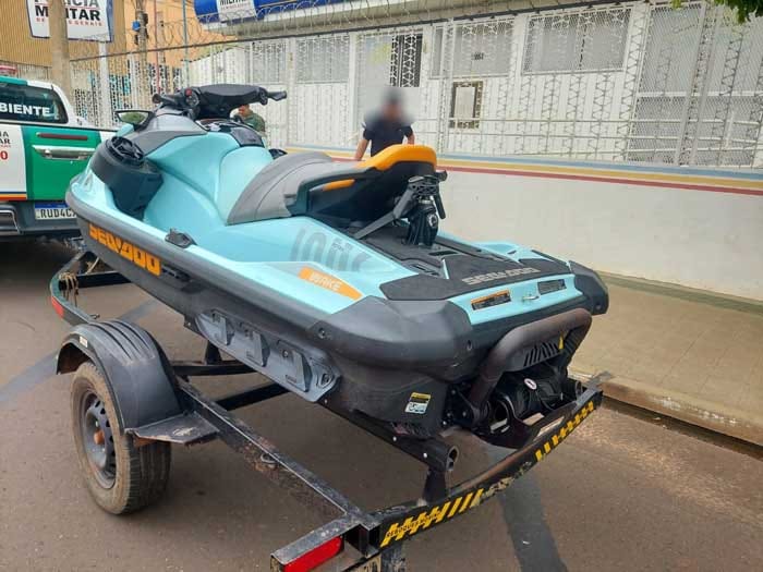 Moto aquática furtada é localizado em Iturama durante operação contra crimes em ranchos da região