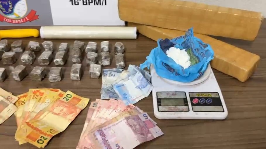 Polícia Militar prende homem por tráfico e apreende mais de 3,8 kg de drogas em Santa Fé do Sul