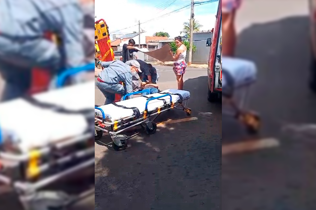 Homem é arremessado de ciclomotor elétrico e fica ferido após falha mecânica