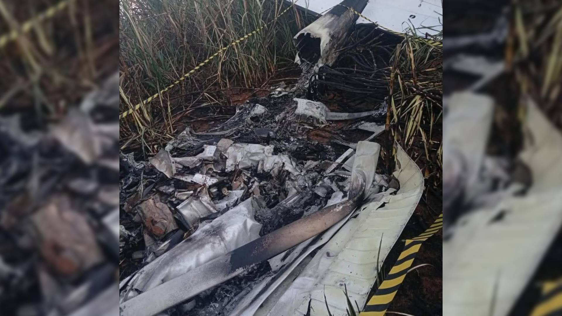 Avião cai e pega fogo em área rural de Altair; piloto morre carbonizado