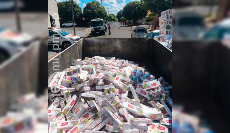 Quatro são presos e carga de R$ 1 milhão em cigarros contrabandeados é apreendida em Votuporanga