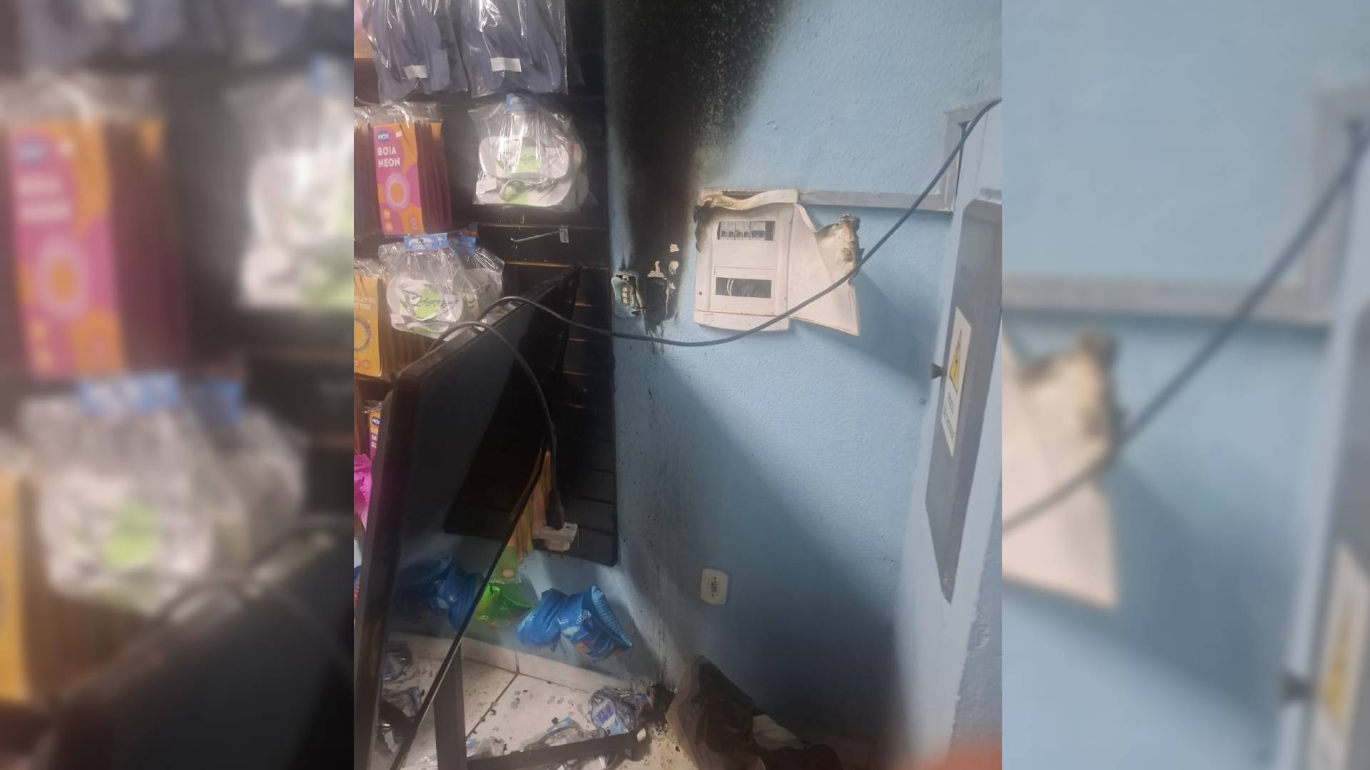 Princípio de incêndio em comércio mobiliza Bombeiros em Santa Fé do Sul