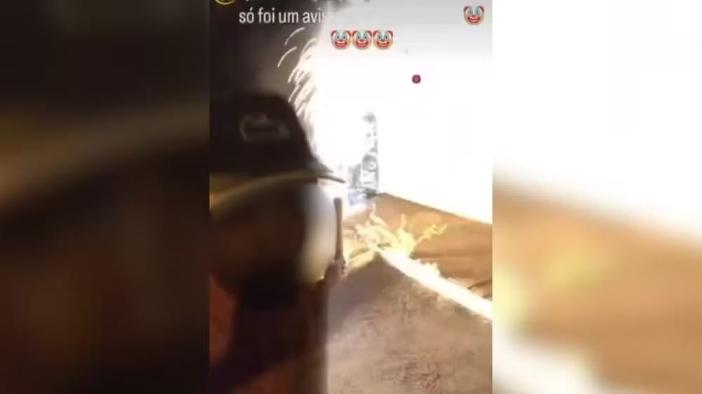 “Foi só um aviso”: Adolescente é apreendido após lançar fogos contra base da PM em Ilha Solteira e postar vídeo com ameaça