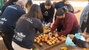 Fundo Social de Santa Fé do Sul distribui agasalhos, máscaras, frutas, legumes e oferece corte de cabelo gratuito