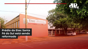 Prédio da Etec de Santa Fé do Sul está sendo reformado. Obra custará R$ 4,1 milhões ao Governo do Estado