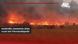 Incêndio consome área rural em Fernandópolis
