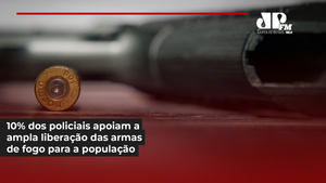 10% dos policiais apoiam a ampla liberação das armas de fogo para a população, mostra anuário