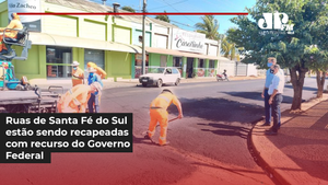 Ruas de Santa Fé do Sul são recapeadas com recurso do Governo Federal