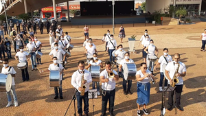 Lançada em maio deste ano, Banda Marcial Som da Estância é homenageada pela Câmara de Vereadores