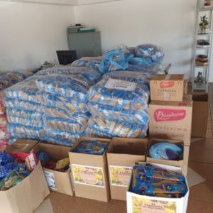 Grupo de ciclistas de Santa Fé do Sul arrecada mais de 2 toneladas de macarrão para Hospital do Amor