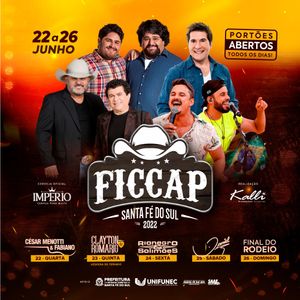 Prefeitura de Santa Fé do Sul e Kalli Eventos lançam programação da FICCAP 2022