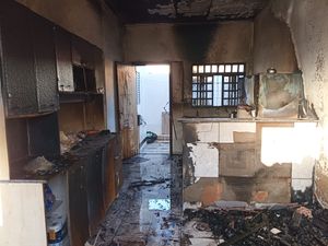 Casa pega fogo na Área Central de Santa Fé do Sul