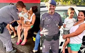 Criança é salva por policiais após se engasgar com pedaço de carne em Andradina