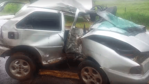 Mulher morre após carro bater contra árvore na rodovia Euclides da Cunha