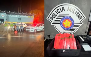 Homem é preso com quase 16 kg de maconha em ônibus na SP-310, em Sud Menucci