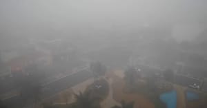 Inverno começa com forte neblina em Santa Fé do Sul