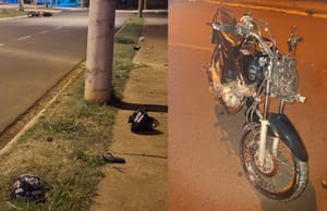 Jovem morre após bater moto em poste em Ilha Solteira; passageira fica em estado grave