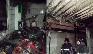 Incêndio atinge residência em Santa Fé do Sul e deixa dois feridos