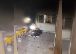 Princípio de incêndio em colchão mobiliza bombeiros no Centro de Santa Fé do Sul