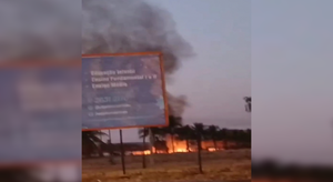 Fogo em lixo quase provoca incêndio em propriedade rural em Santa Fé do Sul