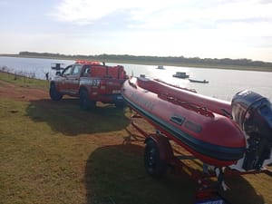 Bombeiros interrompem buscas por homem desaparecido no Rio Paraná em Rubinéia