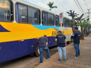 Fiscalização do Detran encontra irregularidades no transporte escolar em Jales