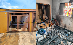 Briga entre casal termina em incêndio que destrói residência em Santa Fé do Sul