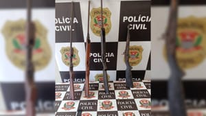 Homem é preso por posse ilegal de armas após operação da Polícia Civil em Santa Clara d’Oeste