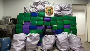 PF apreende quase 2 toneladas de maconha em caminhão na SP-333 em Novo Horizonte