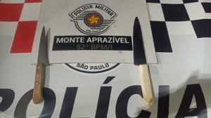 Homem é preso após tentar matar o próprio pai com golpe de faca em Monte Aprazível