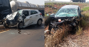 Batida frontal na BR-158 mata morador de Santa Fé do Sul em trecho crítico conhecido por acidentes, em Aparecida do Taboado