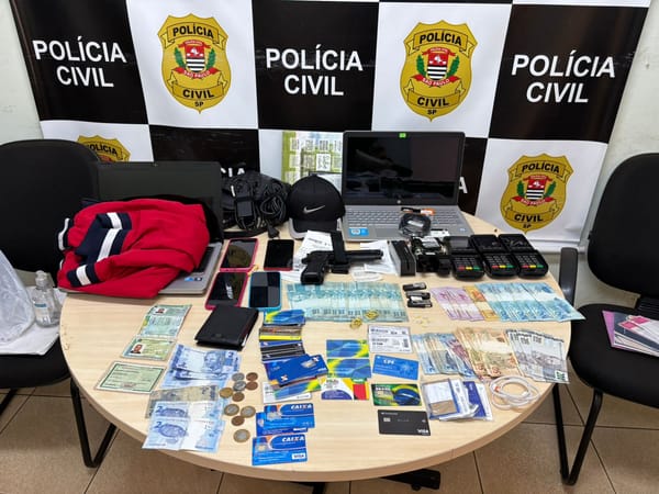 Casal é preso em Ilha Solteira suspeito de comprar cartões de auxílios e sacar dinheiro de idosos